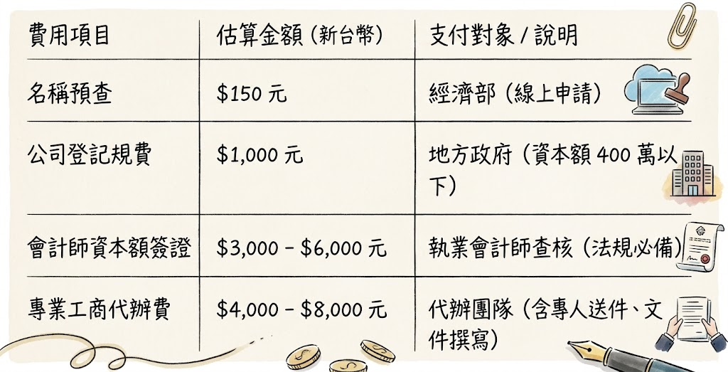 公司設立費用