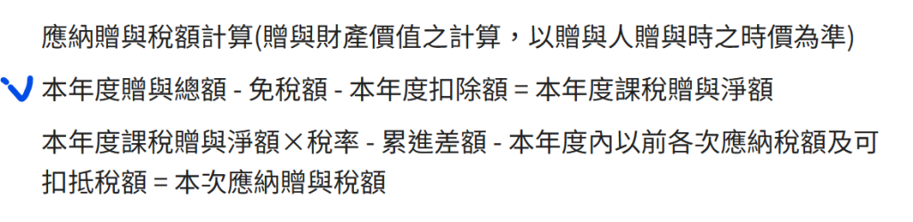 贈與稅試算
